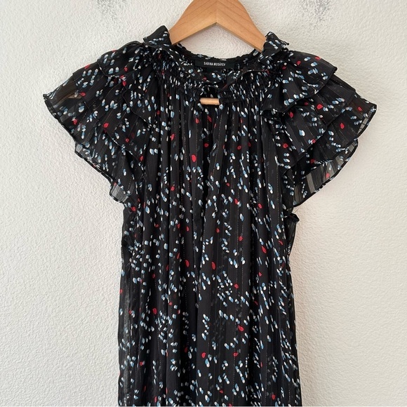 Sabina Musayev Gwen Dress in Dotted Black small - Picture 3 of 17